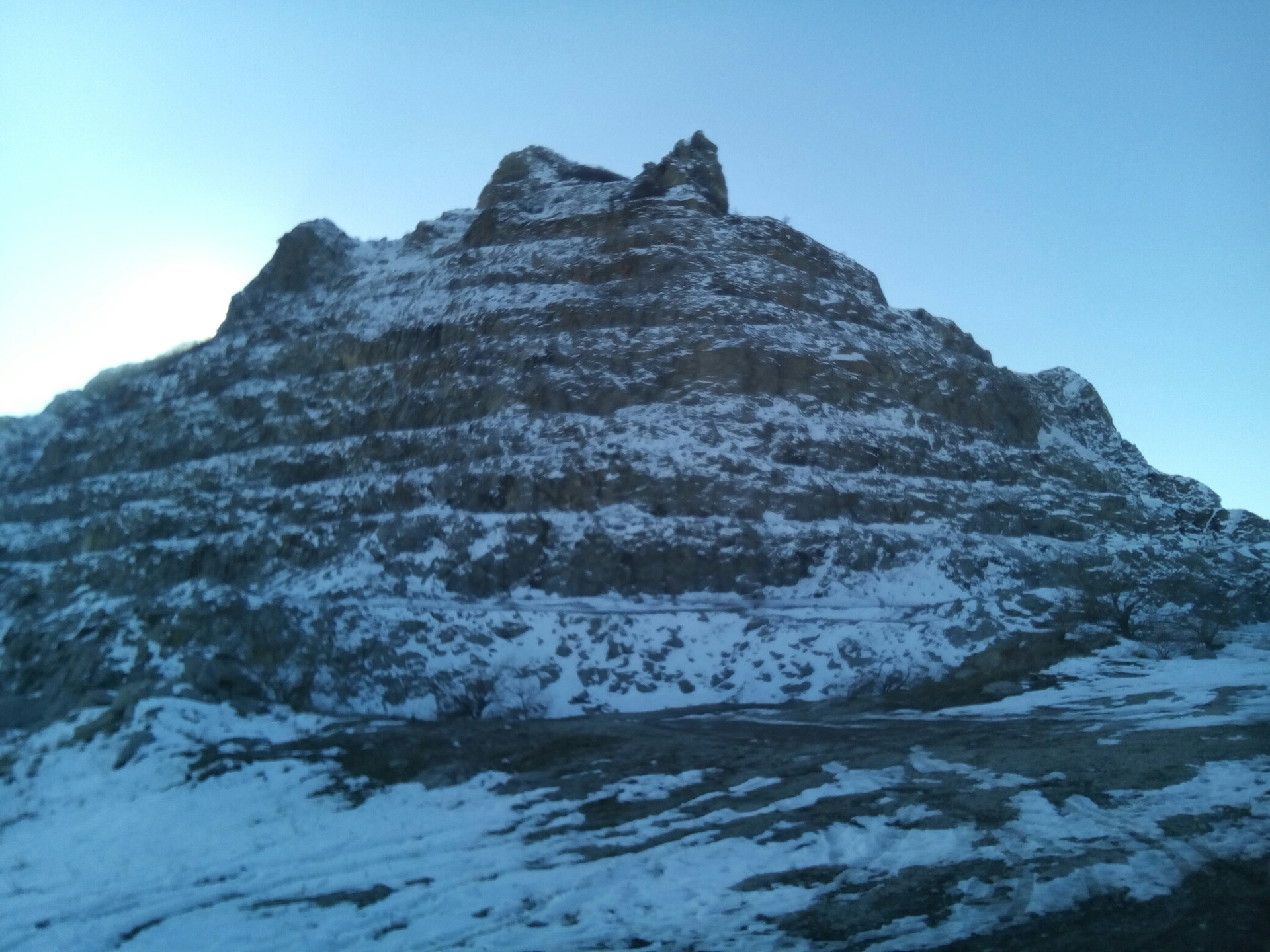 Гора змейка Минеральные воды зимой