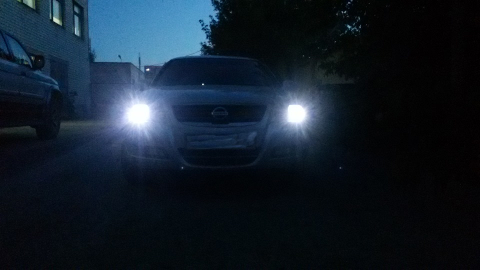 светодиоды в габариты — Nissan Almera Classic (B10), 1,6 л., 2012 года ...