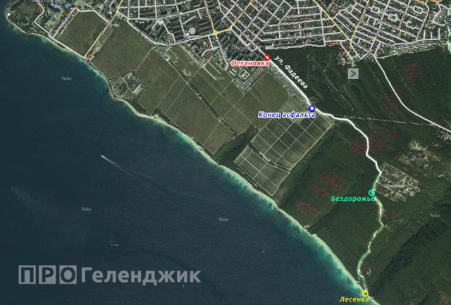 Геленджик пляж сосновка как добраться