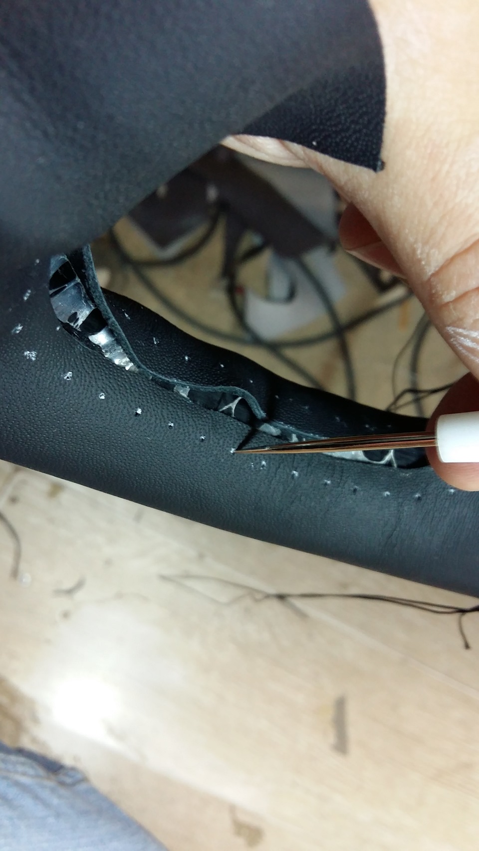 Как сделать шов косичка на руле - 90 фото