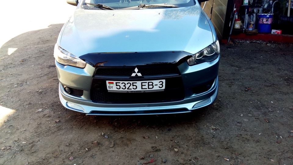 Мухобойка на бампер — Mitsubishi Lancer X, 1,8 л, 2009 года | стайлинг ...