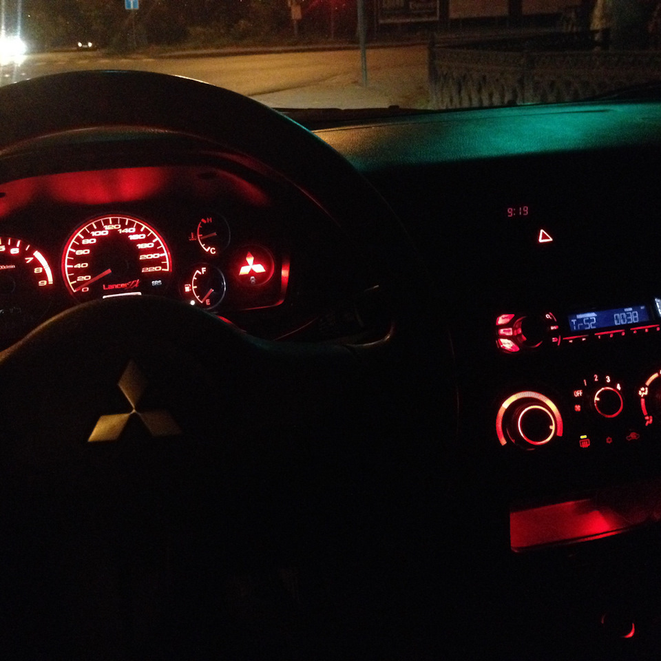 Замена шкал панели приборов — Mitsubishi Lancer IX, 1,5 л, 2009 года ...