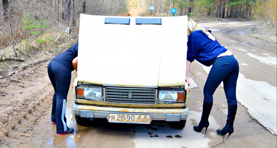 Прокачка ВАЗ 2107 по лесной дороге))))) — Сообщество «Girls & Cars» на ...