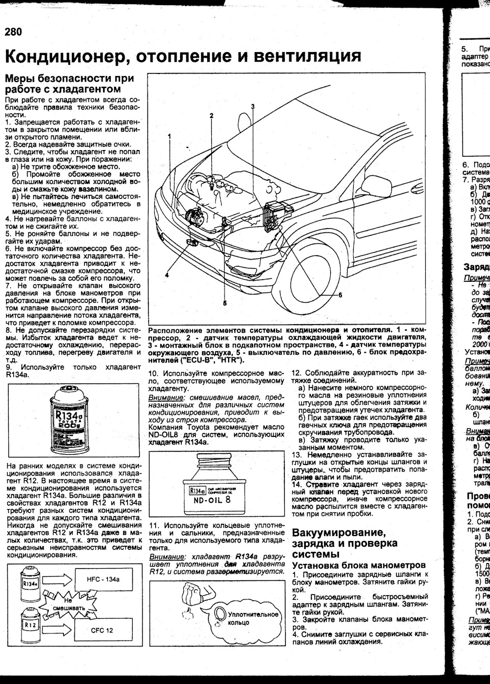 Кондиционер, отопление и вентиляция — Toyota Harrier (2G), 2,4 л, 2004 года  | своими руками | DRIVE2