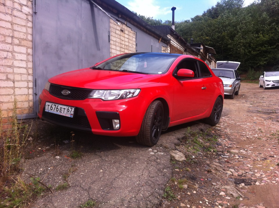 Установка ксенона в ПТФ — KIA Cerato Koup (1G), 2 л, 2012 года ...