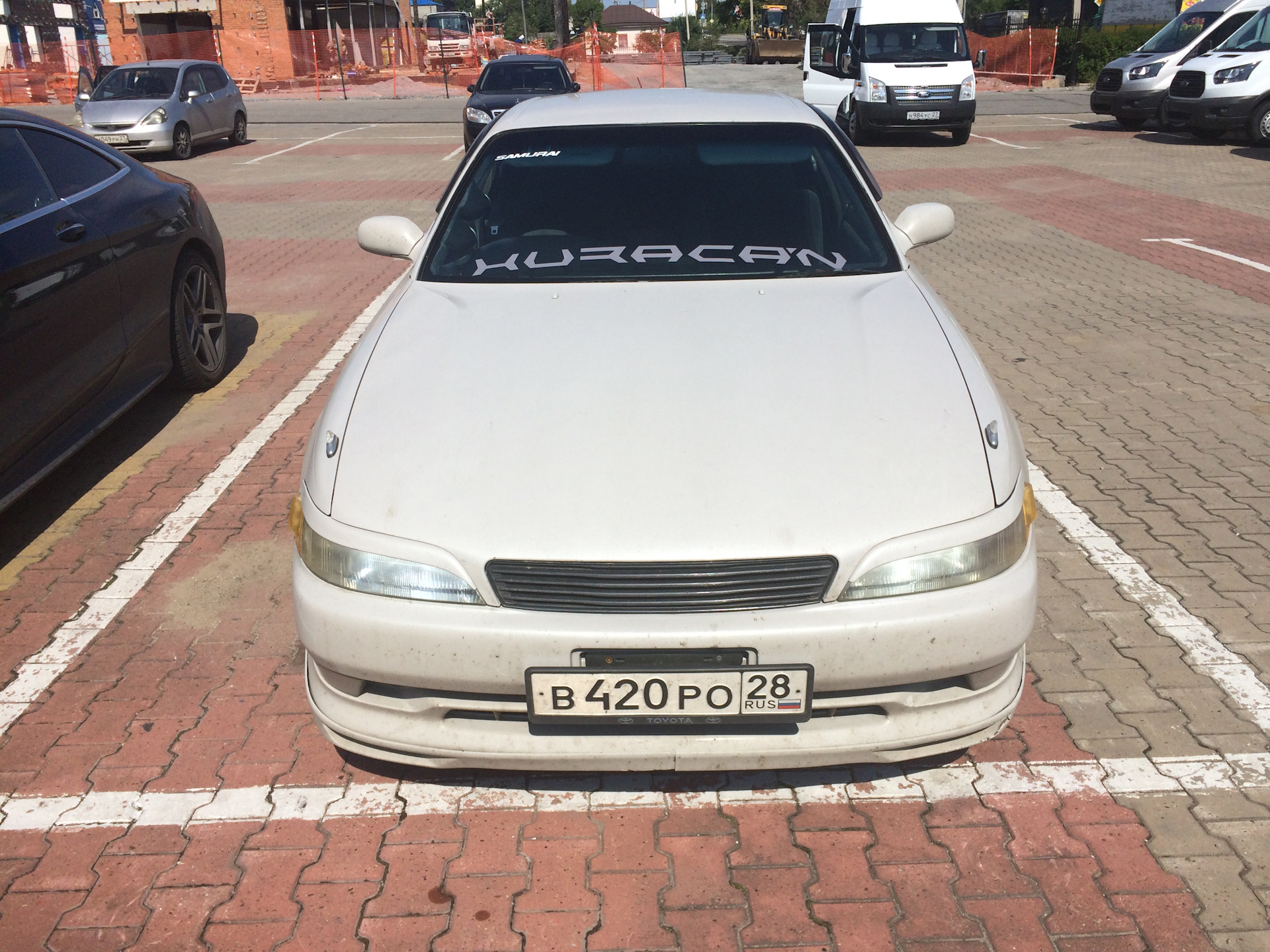 Наклейка на лоб HURACAN — Toyota Mark II (90), 2,5 л, 1996 года | стайлинг  | DRIVE2