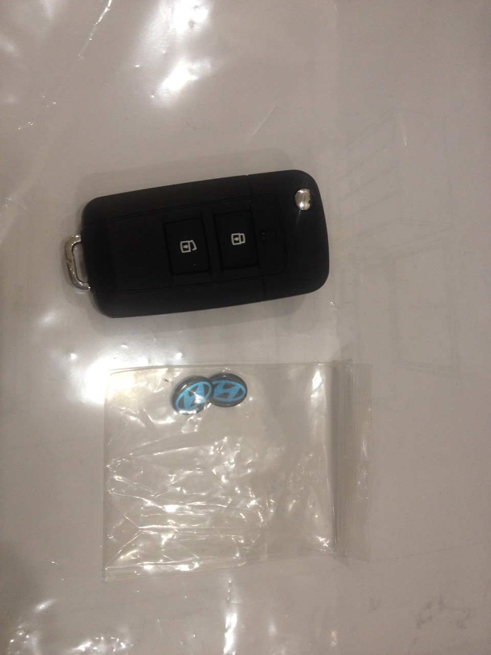 Ключ выкидуха — Hyundai Tucson (JM), 2 л, 2008 года | аксессуары | DRIVE2