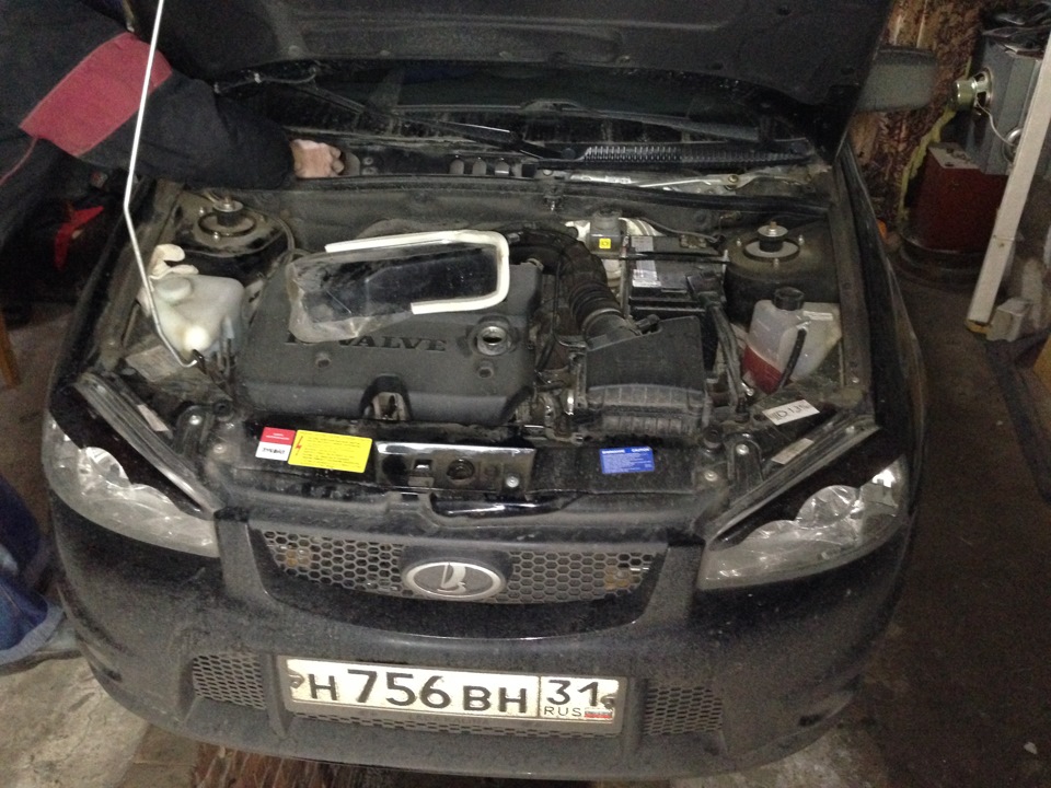 Замена масла в двигателе — Lada Калина Спорт (1G), 1,6 л, 2012 года ...