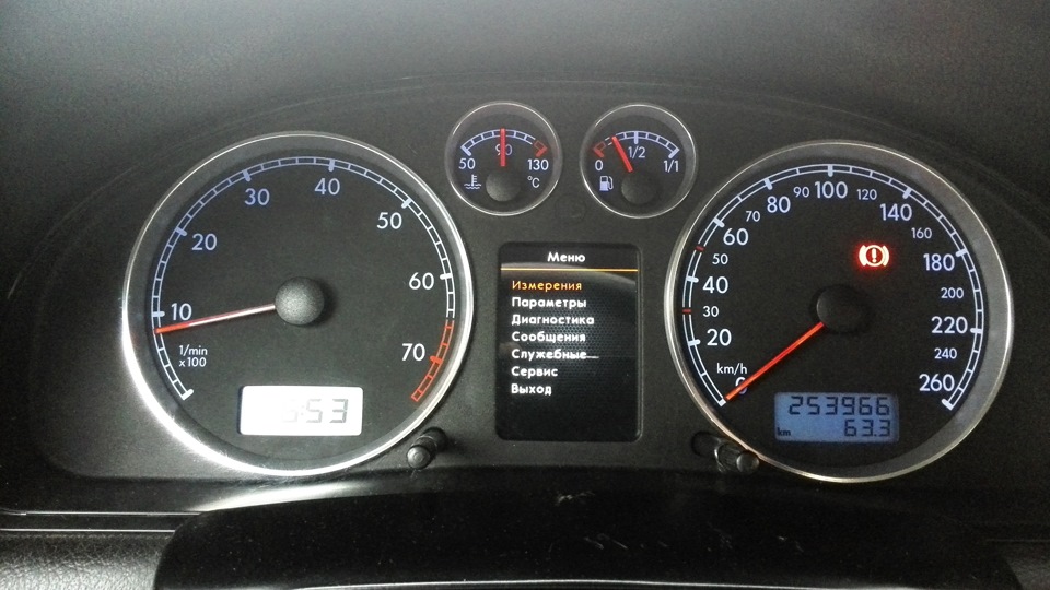 меню — Volkswagen Passat B5