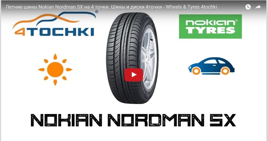 Летние шины Nokian Nordman SX — 4точки на DRIVE2
