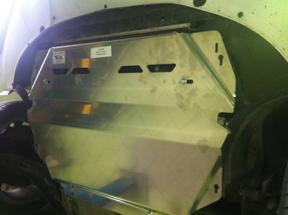 Алюминиевая защита картера — Skoda Octavia RS A5 Mk2, 2 л, 2012 года ...