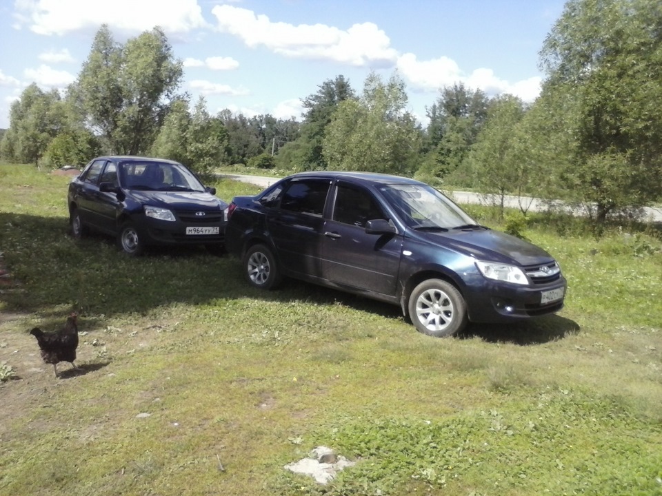№15 Сигнал и фота с братом — Lada Гранта (1G), 1,6 л, 2013 года ...