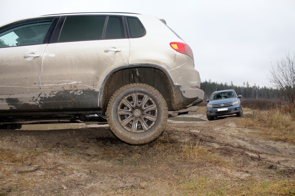 23.11.2013 Выезд на Полигон Бронницы — Volkswagen Tiguan (1G), 1,4 л ...