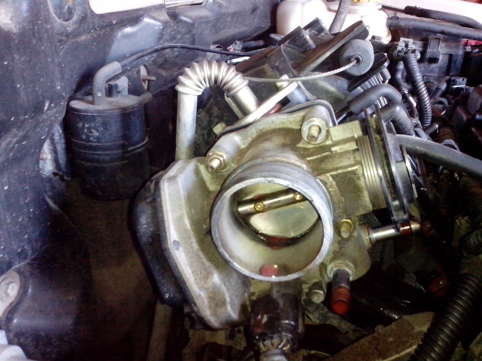 Чистка дроссельной заслонки — Chevrolet Lacetti Sedan, 1,6 л, 2006 года ...