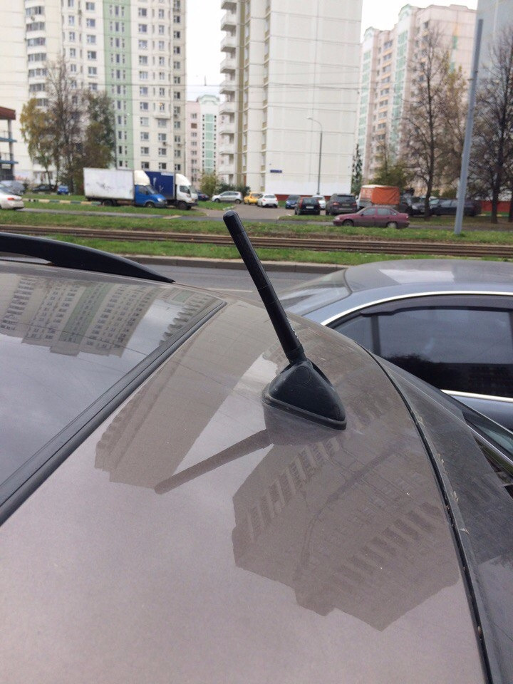 Установка нештатной антенны — Infiniti FX (1G), 3,5 л, 2008 года ...