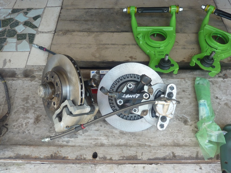 Рычаги турботема зеленые — Lada 2107, 1,5 л, 2002 года | своими руками ...