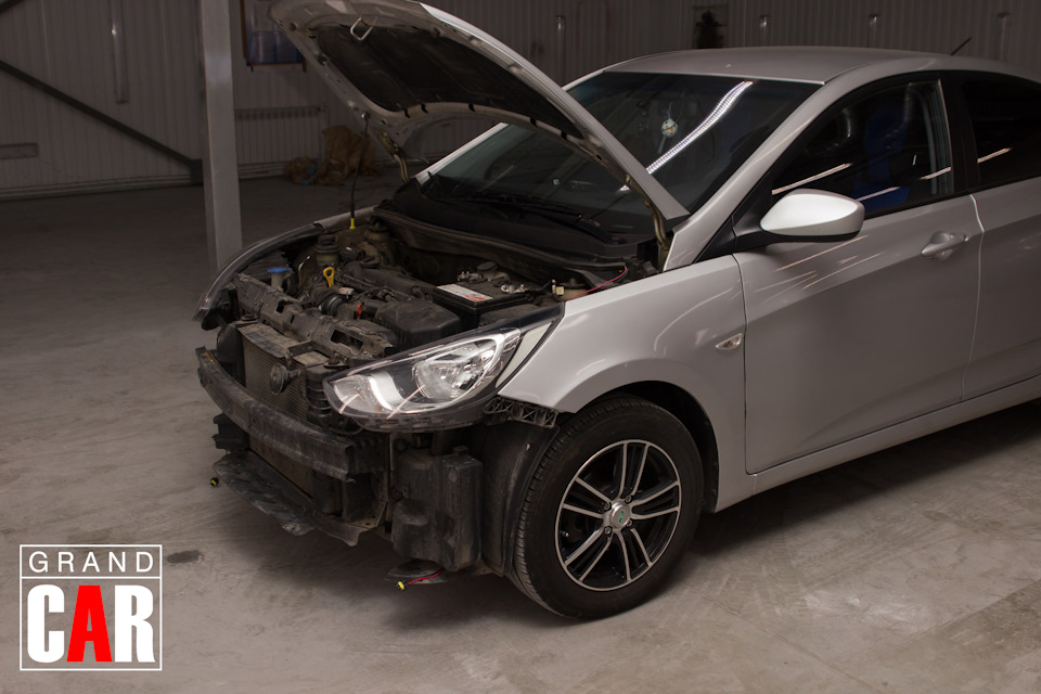 Подготовка бампера Hyundai Solaris к покраске — GrandCAR на DRIVE2