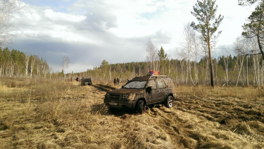 Весенняя покатушка с клубом "Siberia 4x4" — Nissan Xterra (WD22), 3,3 л ...