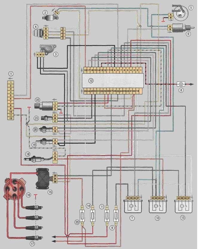 Схема системы зажигания таврия