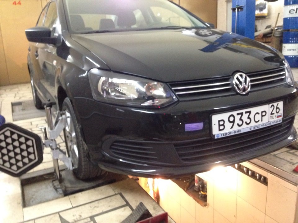 Развал-схождение — Volkswagen Polo Sedan, 1,6 л, 2011 года | визит на ...