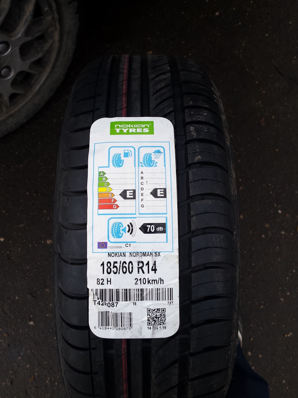новая летняя резина Nokian Nordman SX — Daewoo Lanos, 1,6 л, 2009 года ...