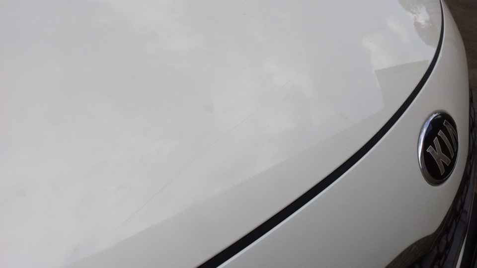 Решил избавиться от царапины на капоте — KIA Cerato (3G), 1,6 л., 2014 ...