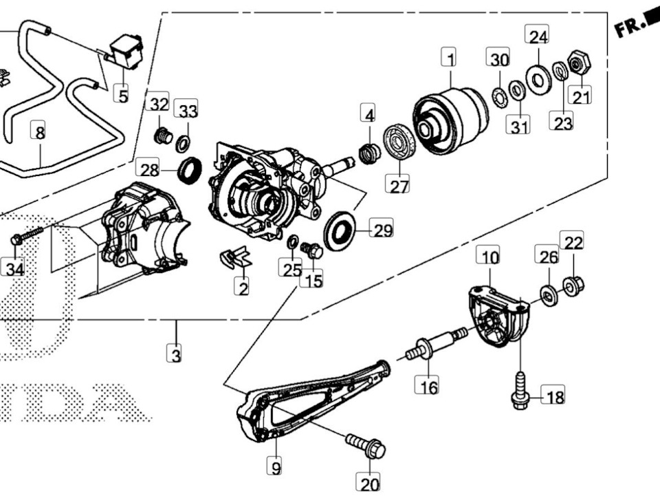 Любишь 4WD? Люби и редуктор обслуживать — Honda Grace, 1,5 л, 2017 года