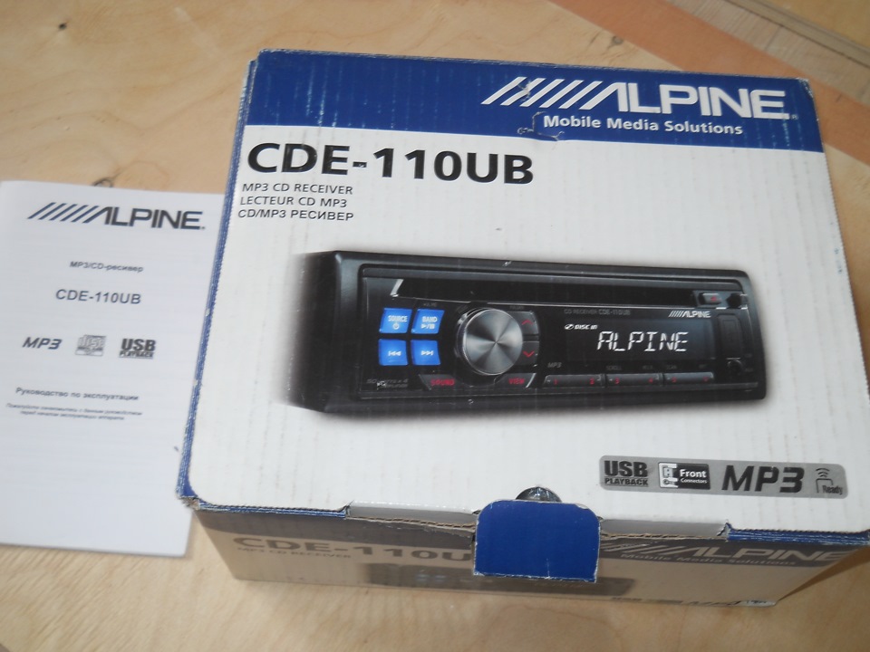 магнитола Alpine CDE-110UB — Lada 2106, 1,5 л, 1998 года | аксессуары ...