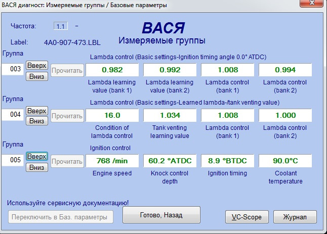 Тест стрелок ауди а6 с6 вася диагност