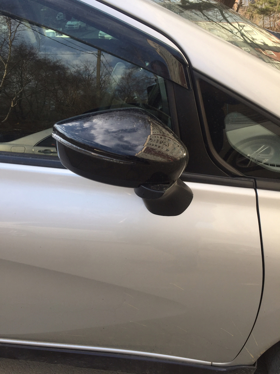 Зеркала с повторителями ;) — Nissan Note (2G), 1,2 л, 2012 года ...
