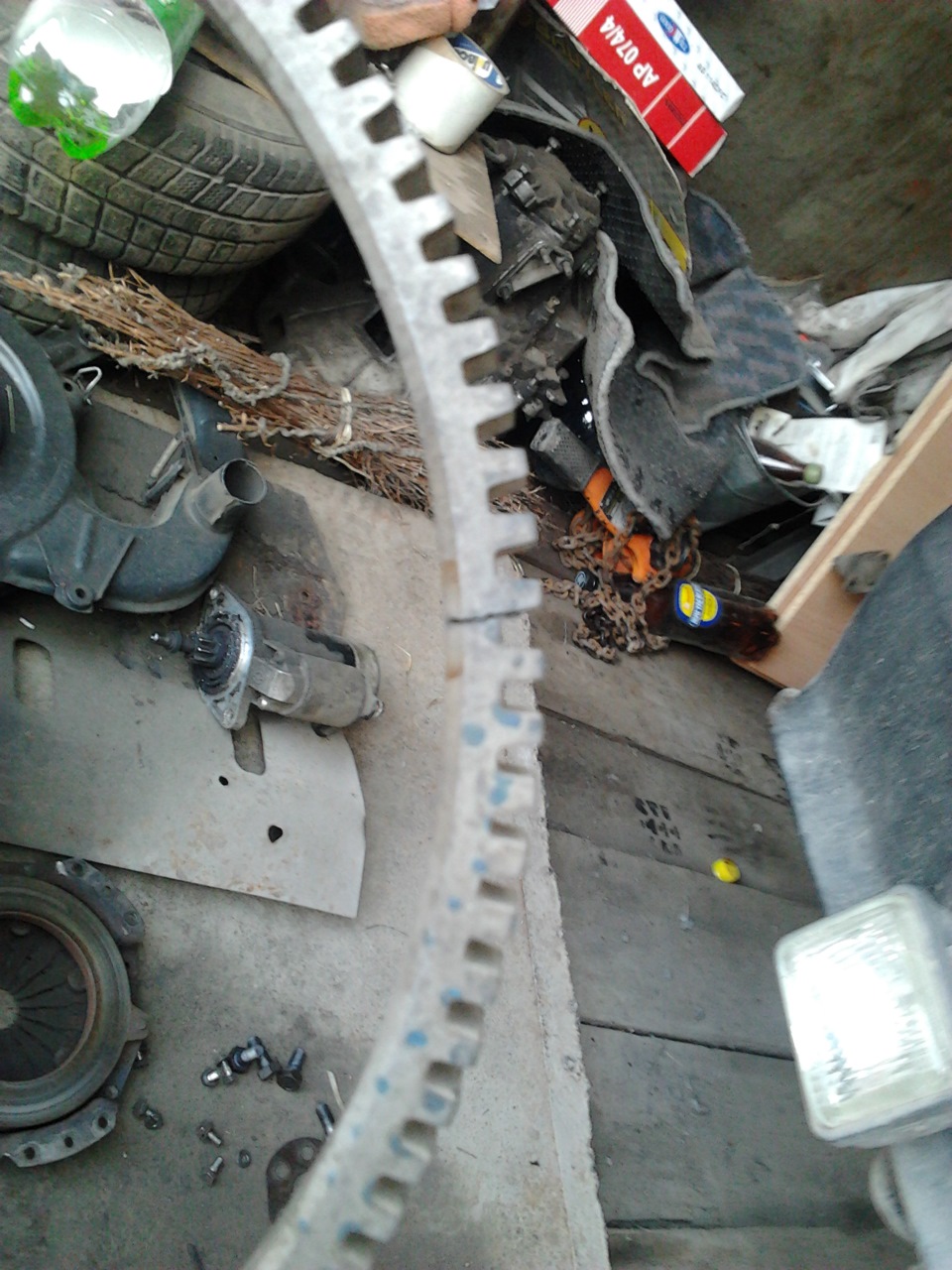 Замена венца на моховике 2 — Lada 11113 Ока, 0,7 л, 2003 года | своими ...