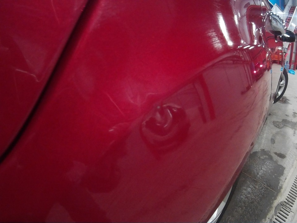 Закончена работа с #Ford #Focus Выпрямление вмятин без покраски ...