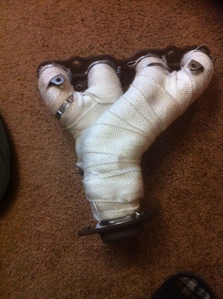 Приобретение и обмотка паука 4-1. Подготовка к тюнингу выхлопа ...