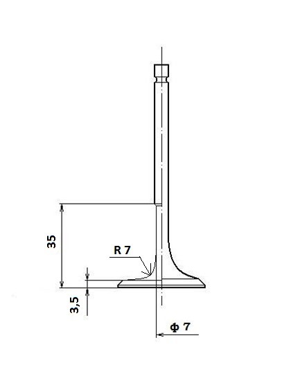 Чертеж клапана ваз