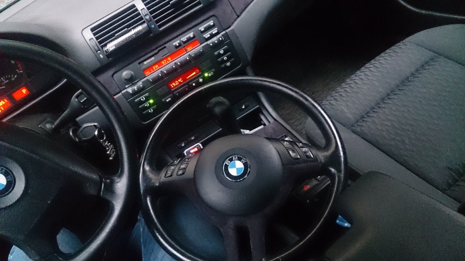 S255A Спортивное рулевое колесо с НПБ кожа — BMW 3 series (E46), 1,9 л ...