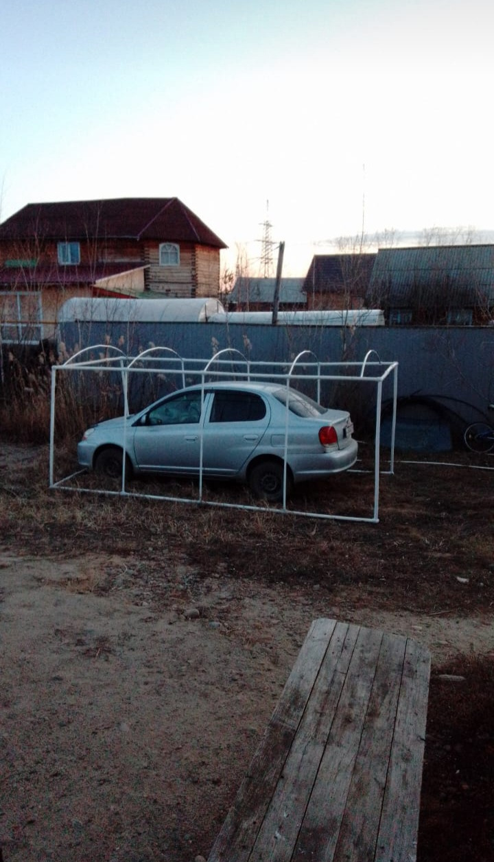 Портативный гараж наташа модернизация 😄 — Toyota Vitz (130), 1 л, 2011 ...