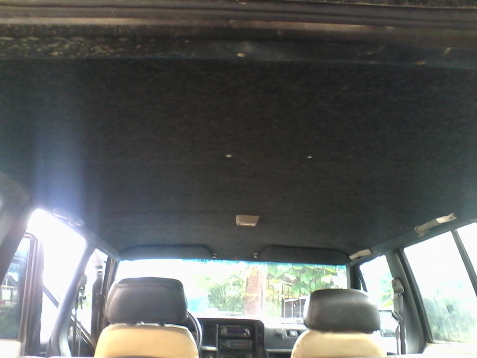 обтяжка потолка карпетом — Jeep Cherokee (XJ), 4 л, 1992 года | тюнинг ...