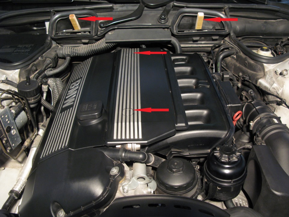 Проверка давления подачи топлива ( двигатель M52TU (2.8)). 
