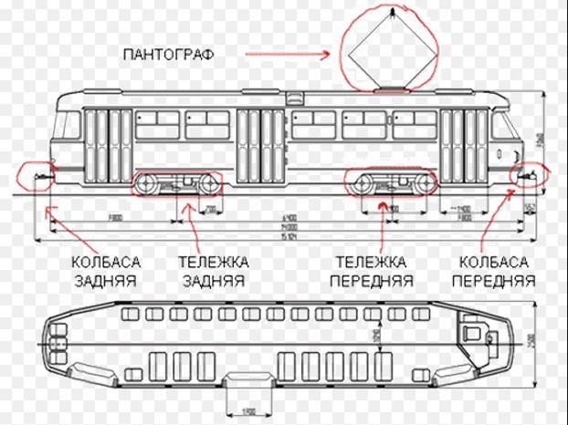 Трамвай рвз 6 чертеж