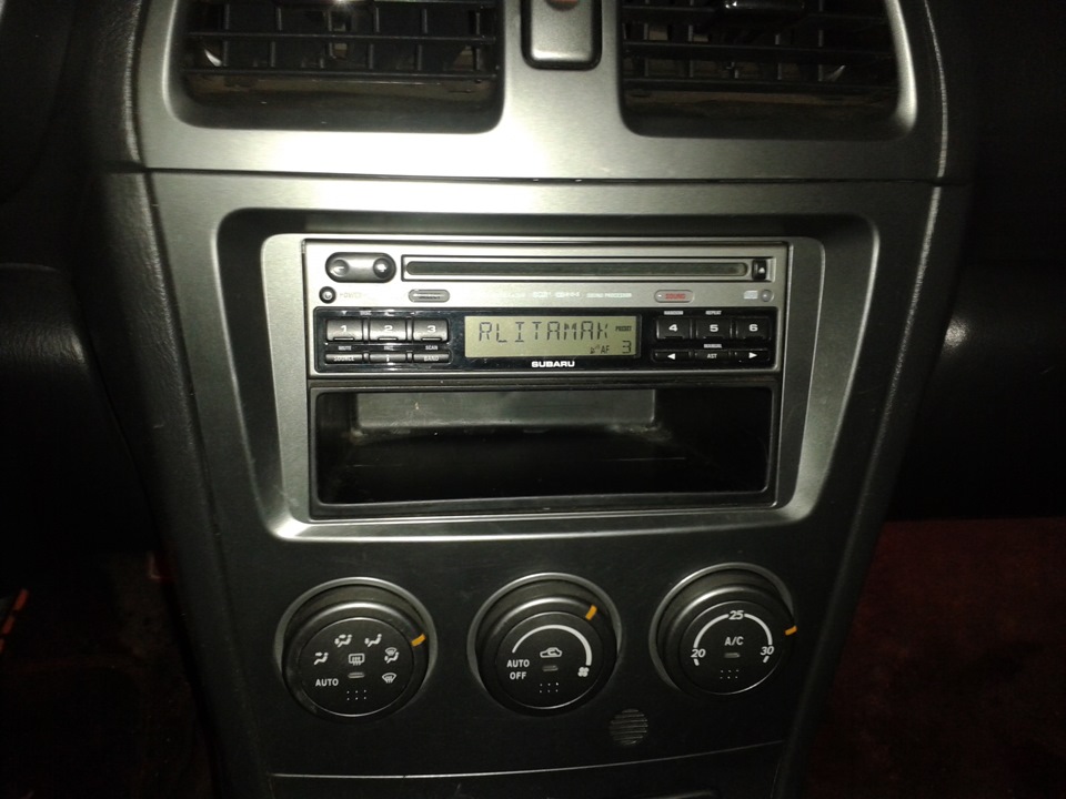 автомагнитола — Subaru Impreza (GD/GG), 2 л, 2007 года | аксессуары ...