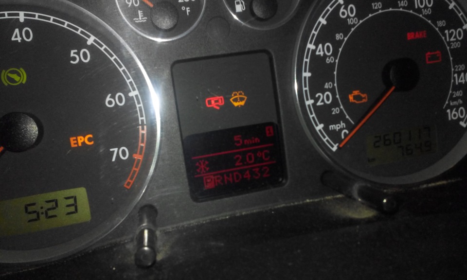 Переход с Фаренгейта на Цельсии)))) — Volkswagen Passat B5, 1,8 л, 2003 ...