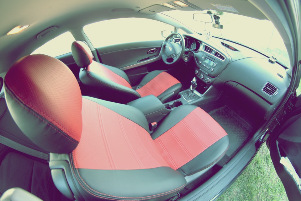 чехлы LaZebra — KIA Ceed (2G), 1,6 л, 2015 года | аксессуары | DRIVE2