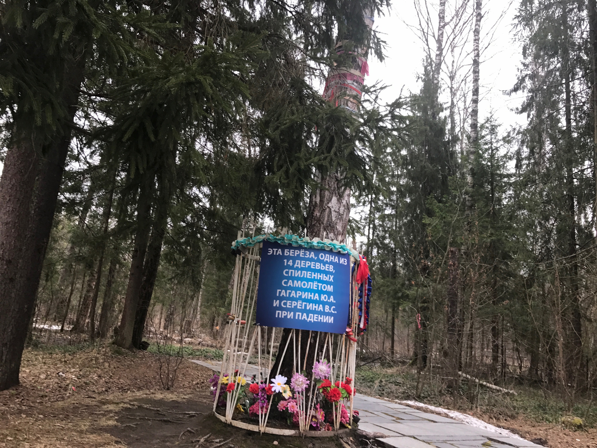 Место гибели гагарина фото 1968 года