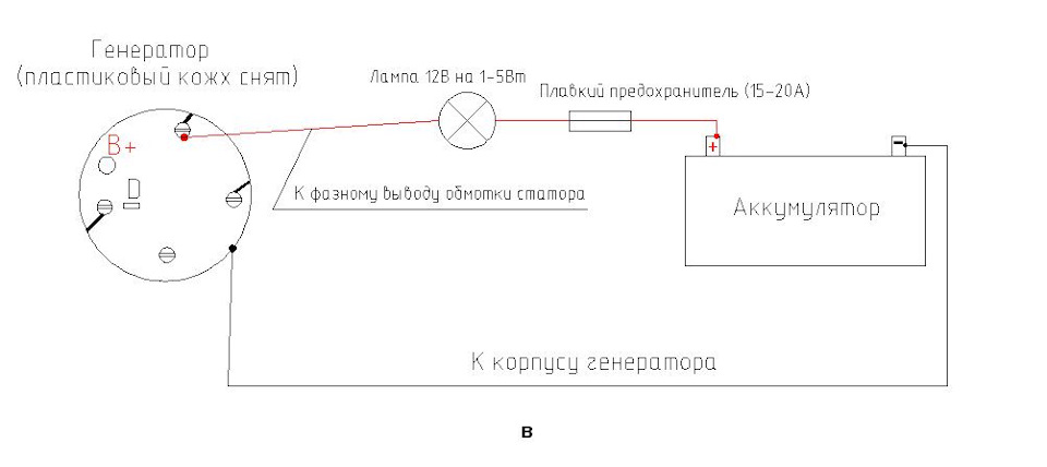 Схема диодного моста генератора ваз 2110