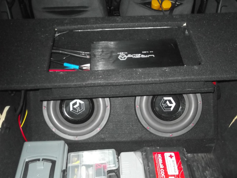 Установка URAL AS-d10.3 х2 в ЗЯ, установка полки — Lada 21124, 1,6 л ...