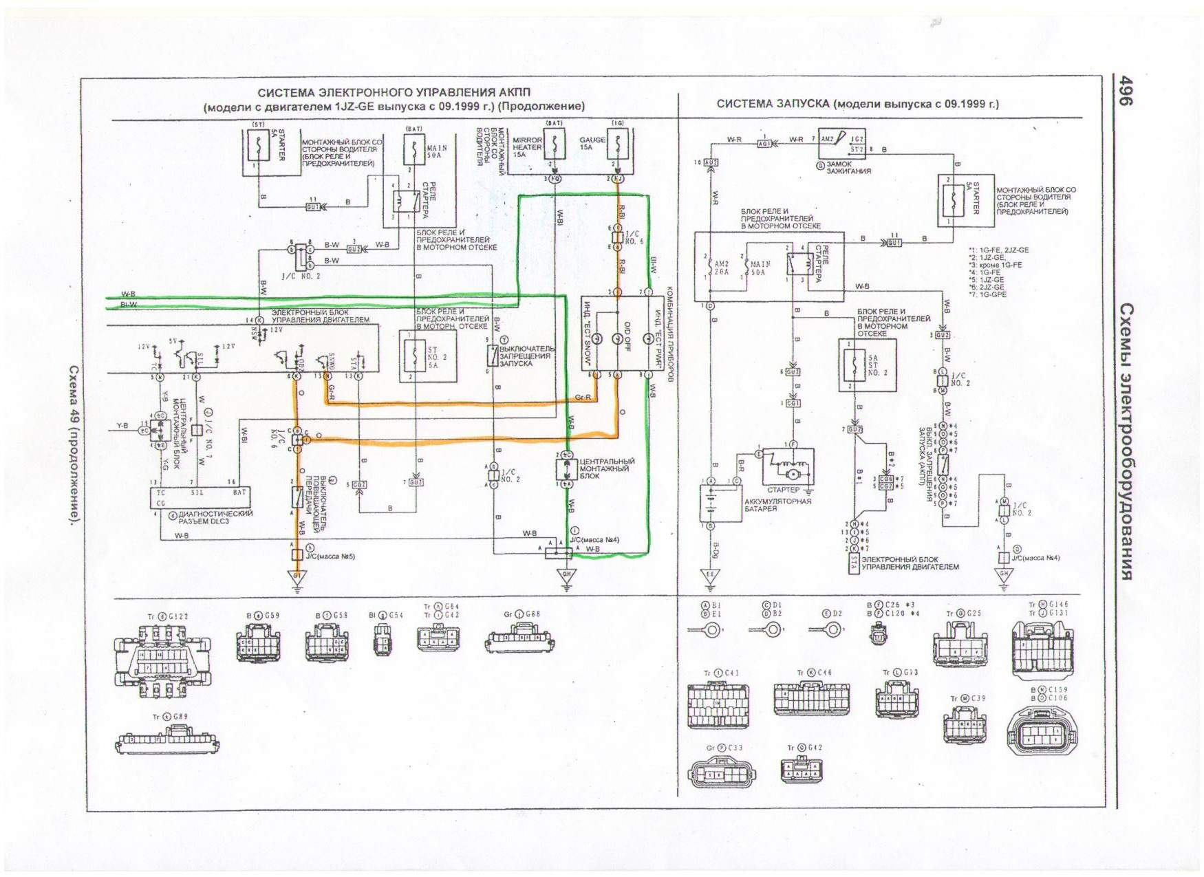 2jz ge схема проводки
