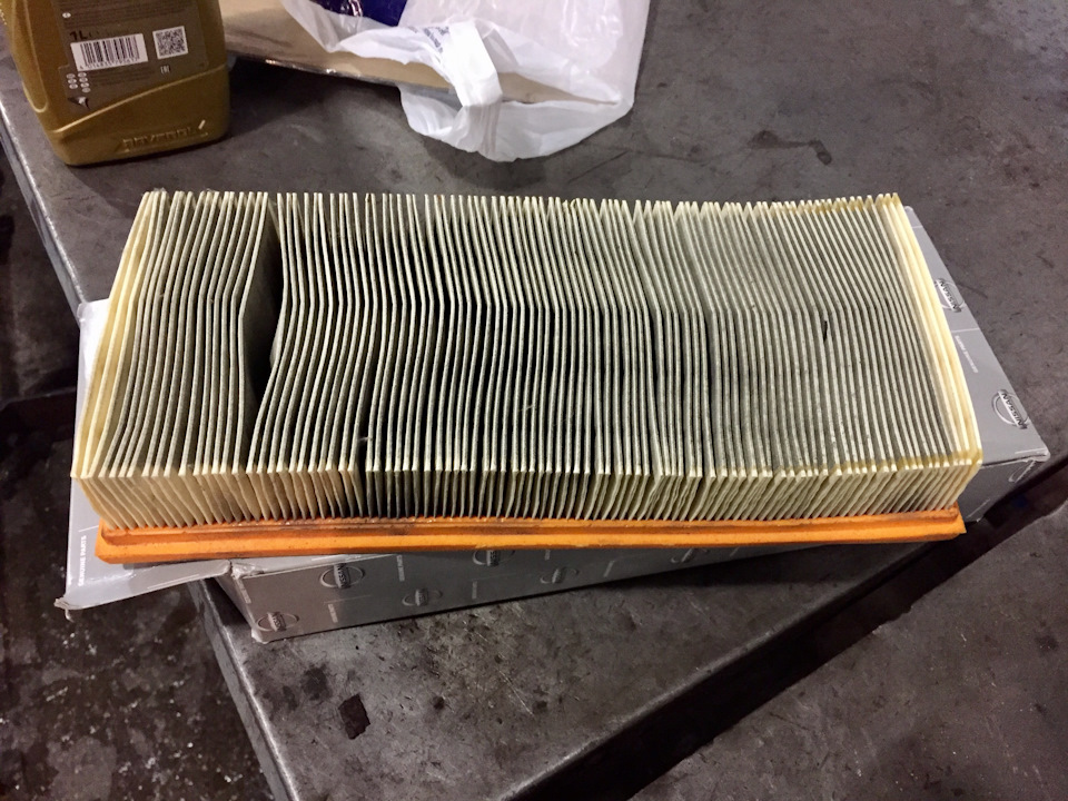 Воздушный фильтр ДВС после 10000км — Nissan Teana (J32)