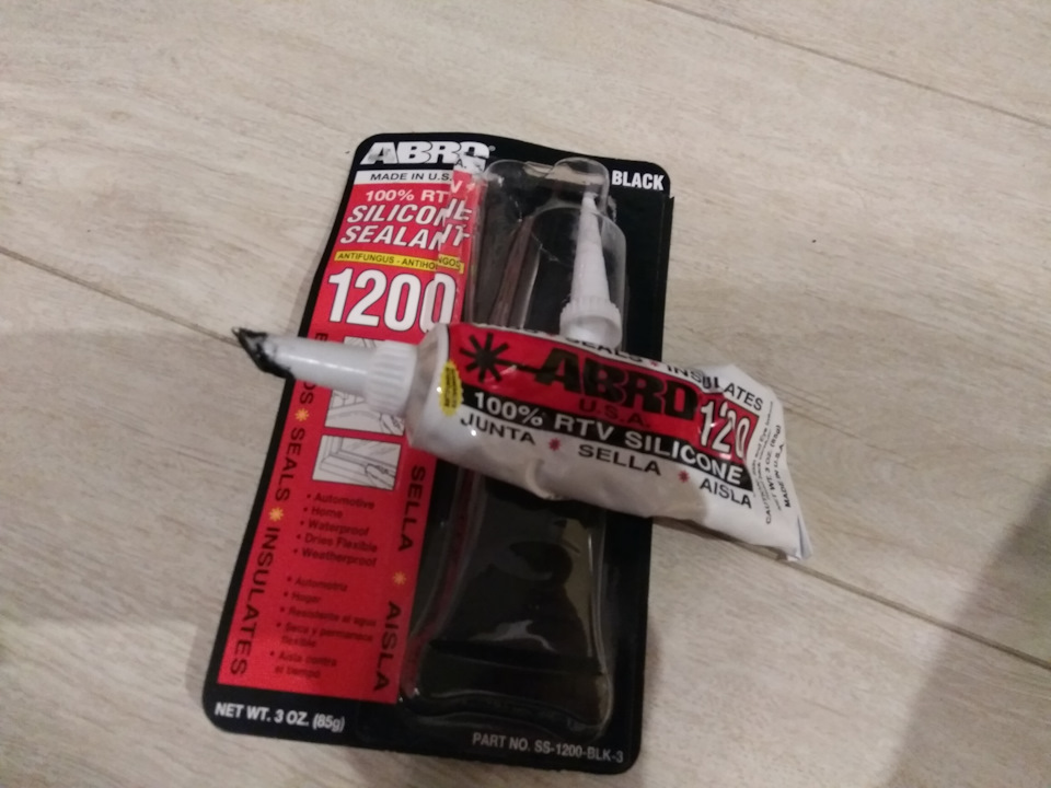 SS1200BLK3 АБРО SS1200-BLK-3 Герметик силиконовый 1200 черный 85г Китай ...