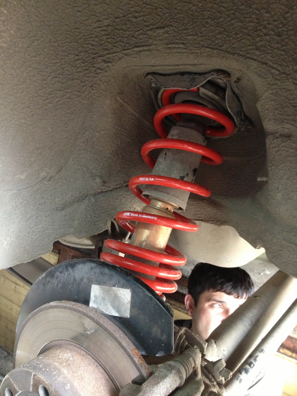 ПОставил пружины FK -35mm + Стойки Каяба Excel-G — Audi 100 (C4), 2,3 л ...