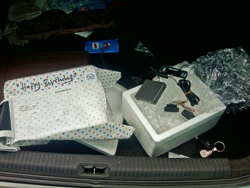 надпись на упаковке С днём рожденья — Subaru Legacy (BL/BP)